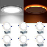Meconard 6-pack 6-inch LED downlights for uniform ceiling illumination