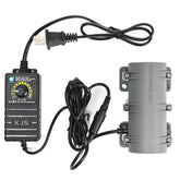 Mefape 3800RPM motor front view with nylon housing for compact installation