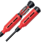 Megapro Tamperproof Security Screwdriver Set with Palm-Saver Cap for comfortable extended use.