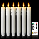 Meigic 7-inch dripless taper candle with real wax for authentic ambience.