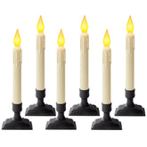 Meigic dawn to dusk window candle assembly glows automatically at dusk for window ambience