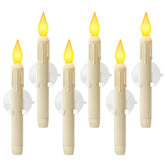 Meigic dawn to dusk window candle with suction cup lights up windows at dusk