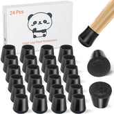 Meldel chair leg protectors with 360-wrap bottom for floor protection on hardwood.
