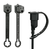 Mellbree waterproof plug cover seals 120V connections against rain and snow.