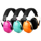 MelonArt Kids Ear Protection front view showing 27dB noise reduction in action