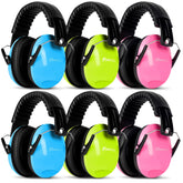 MelonArt Kids Noise Cancelling Headphones blue foldable for travel and quiet focus.