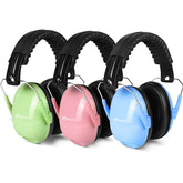 MelonArt noise-cancelling headphones 3-pack for family use, ready for on-the-go protection.