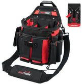 MELOTOUGH professional tool pouch with kickstand design for stable ground use.
