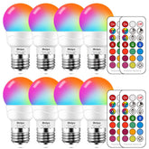 MELPO LED color changing bulb with remote control for easy mood lighting