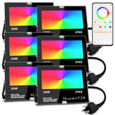 MELPO LED flood light 30W front view for outdoor landscape lighting with bright 3000 lm