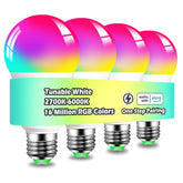 MELPO color-changing bulbs with 16 million RGB colors for ambiance