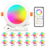 MELPO 4-inch recessed light with Alexa and Siri voice control