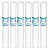 Membrane Solutions 5-micron sediment filter outside view protects home plumbing.