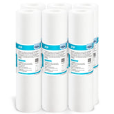 Membrane Solutions 50-micron sediment filter cartridge ready for 10x2.5 inch housings; protects downstream filters.