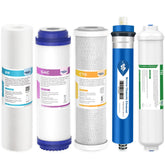Membrane Solutions 75 GPD RO filter set in box for under-sink installation