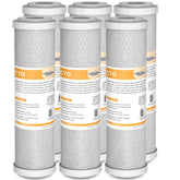 Membrane Solutions CTO carbon block filter 2.5x10 in cartridge removes sediment and chlorine for better taste