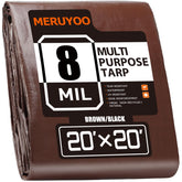 MERUYOO tarp with reinforced corners for durable outdoor protection.