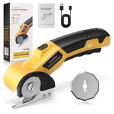 MESUADESI cordless electric scissors front view shows compact design for precise cutting.
