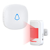 METAK Motion Detector Door Chime shows a compact sensor for instant entry alerts.