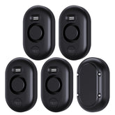 METAK WD60 five-pack leak detectors, front view, ready to protect your home from unseen drips.