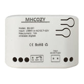 MHCOZY ZigBee relay switch in 1-channel configuration for hands-free control.