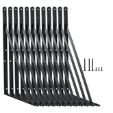 MHMYDZ 12-pack shelf brackets, wall-mount view for sturdy support