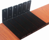 MHMYDZ six-pack rustic black brackets; sturdy wall shelving solution.