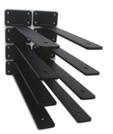 MHMYDZ 8-pack 12-inch hidden L-bracket front view showing sturdy shelf support