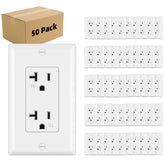 Micmi outlet socket faceplate in white for a clean, safe flush install
