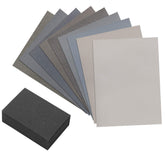 Micro-Mesh kit with nine sheets and foam block for precise wood finishing