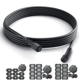 MICTUNING 10ft extension cable extends reach for C1/C2/C4 RGBW rock lights.