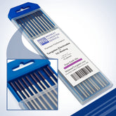 Midwest Tungsten Service TIG electrodes 10-pack purple rare-earth blend front view for consistent welds