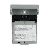 Midwest U065P weatherproof AC disconnect outdoors in rugged metallic enclosure