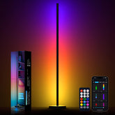 MIHEAL RGB Corner Floor Lamp with heavy base for stable placement in living rooms