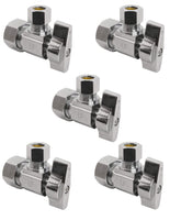Miiflex heavy-duty angle shut-off valve with squared body for durable plumbing connections.