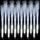 Miikoul fiber-optic wand with white glow for ambient party lighting