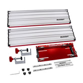 Milescraft TrackSawGuide universal fit enables compatibility with most 7-1/4” saws for precise cuts.