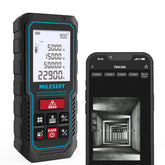 MiLESEEY laser measure with digital angle level for precise distance and angle readings.