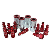 Milton ColorFit M-Style red coupler for easy color matching.