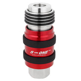 Milton S-1750 universal safety exhaust coupler with 1/4 in NPT for safe disconnections.