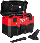 Milwaukee 0880-20 wet/dry vacuum in red for versatile cleanup tasks