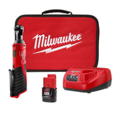 Milwaukee 2457-21 cordless 38-in ratchet compact design for tight spaces