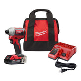 Milwaukee 2850-21P compact driver, ideal for tight spaces and overhead work