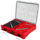 Milwaukee 30‑Piece metric and SAE wrench set in PACKOUT organizer for organized on-site storage.