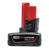 Milwaukee 48-11-2460 battery front view highlighting compact form