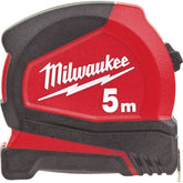 Milwaukee 4932459593 C5/25 Pro Compact Metric Tape Measure in black for precise on-site measurements