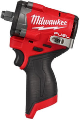 Milwaukee M12 FUEL Stubby front view showing compact torque for tight spaces