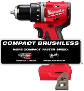 Milwaukee M18 Compact Brushless Drill/Driver overview for tight spaces.