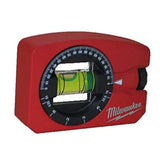 Milwaukee Magnetic Pocket Level 78mm front view, quick alignment on metal surfaces.