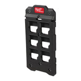 Milwaukee Packout compact mounting plate installation demonstrates a secure, organized setup for tools.